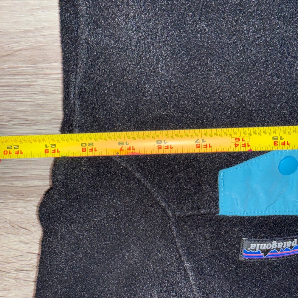 Patagonia Fleece Snap-T Pullover Jacket Black Blue Women's Size M‎ - Picture 7 of 10